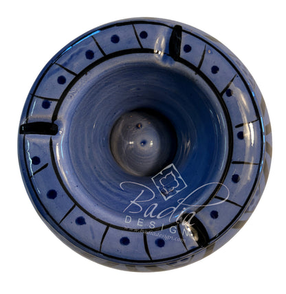 Hand-Painted Multi-Color Ceramic Ashtrays