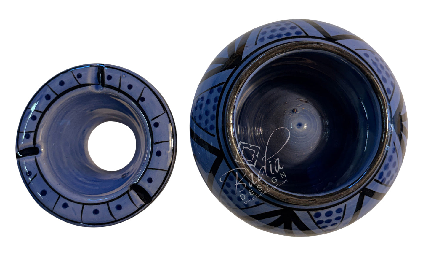 Hand-Painted Multi-Color Ceramic Ashtrays