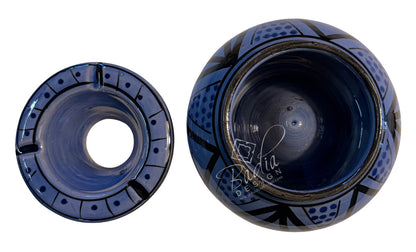 Hand-Painted Multi-Color Ceramic Ashtrays