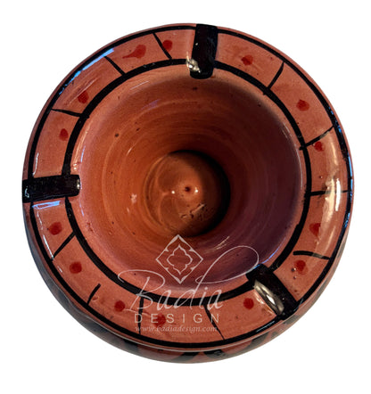 Hand-Painted Multi-Color Ceramic Ashtrays