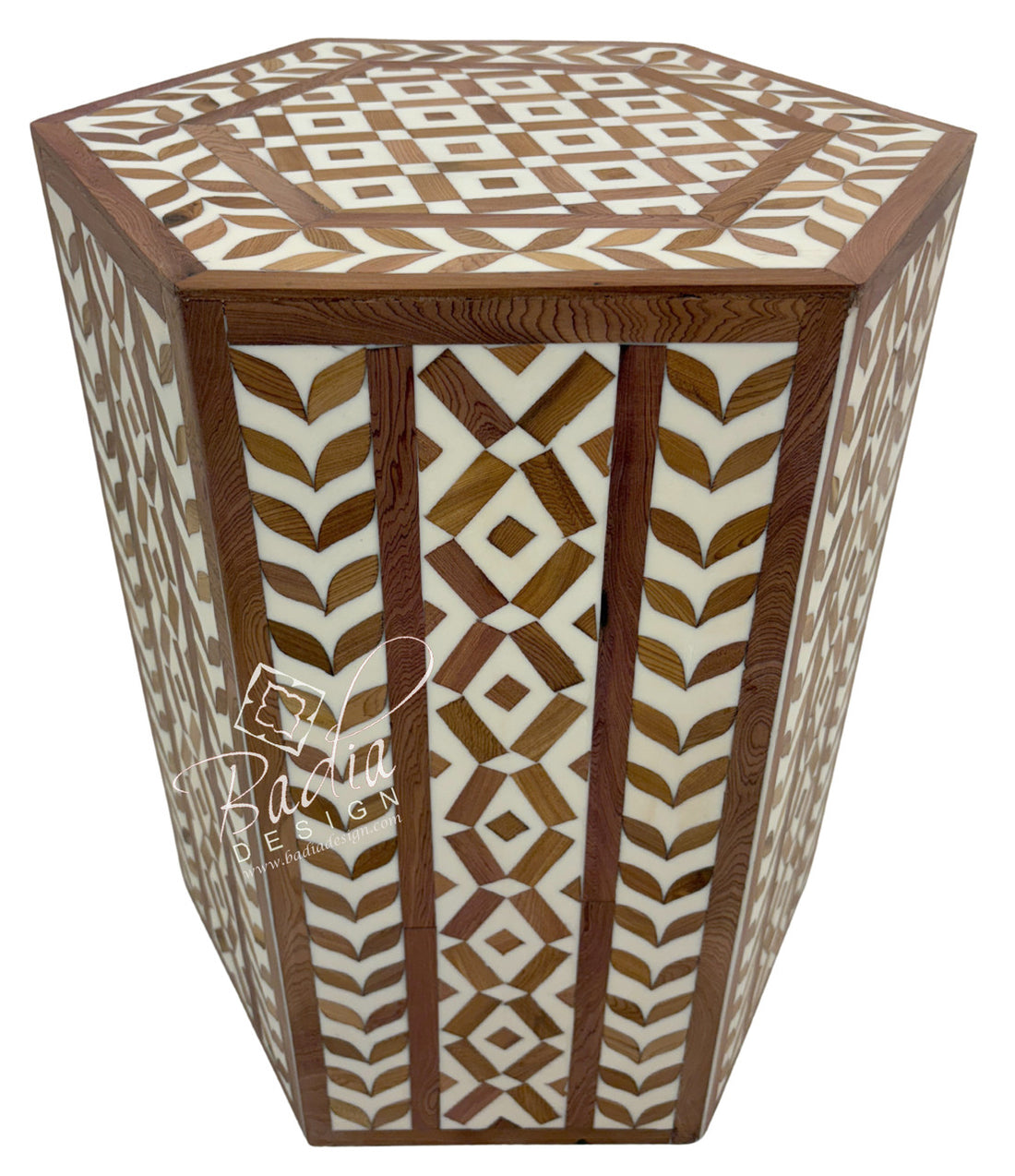 Cedar Wood and Resin Inlay Table