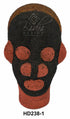 Handcrafted Multi-Colored African Beaded Head Sculptures