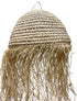 Moroccan Dome Shaped Raffia Lantern with Fringe