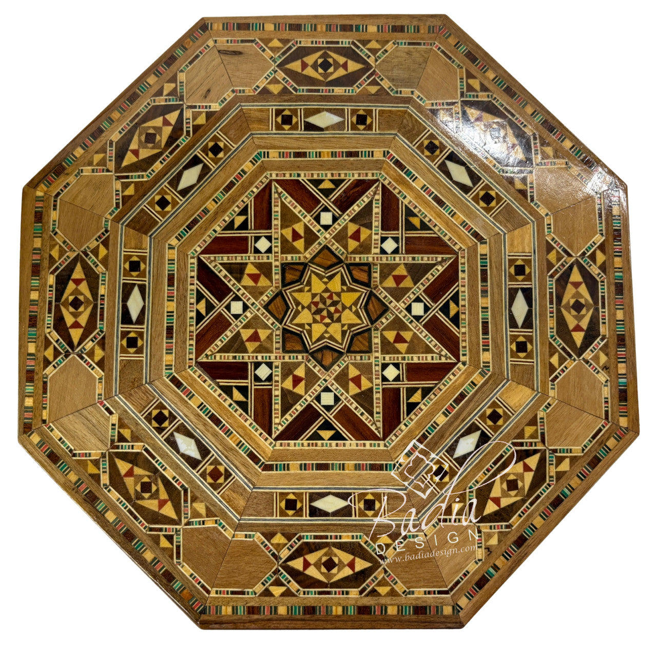 Handcrafted Wooden Trinket Box with Intricate Inlay Design
