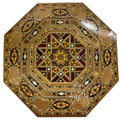Handcrafted Wooden Trinket Box with Intricate Inlay Design