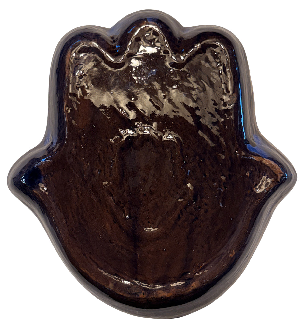 Khamsa Hand of Fatima Ceramic Serving Trays