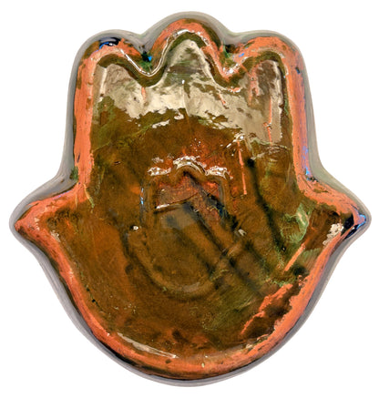Khamsa Hand of Fatima Ceramic Serving Trays