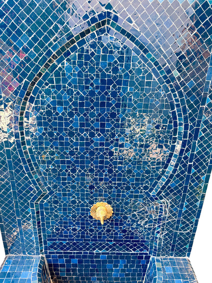 Large Mosaic Tile Water Fountain