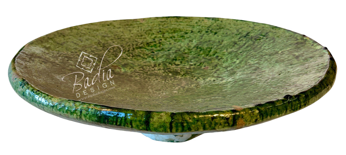 Large Green Moroccan Tamegroute Bowl