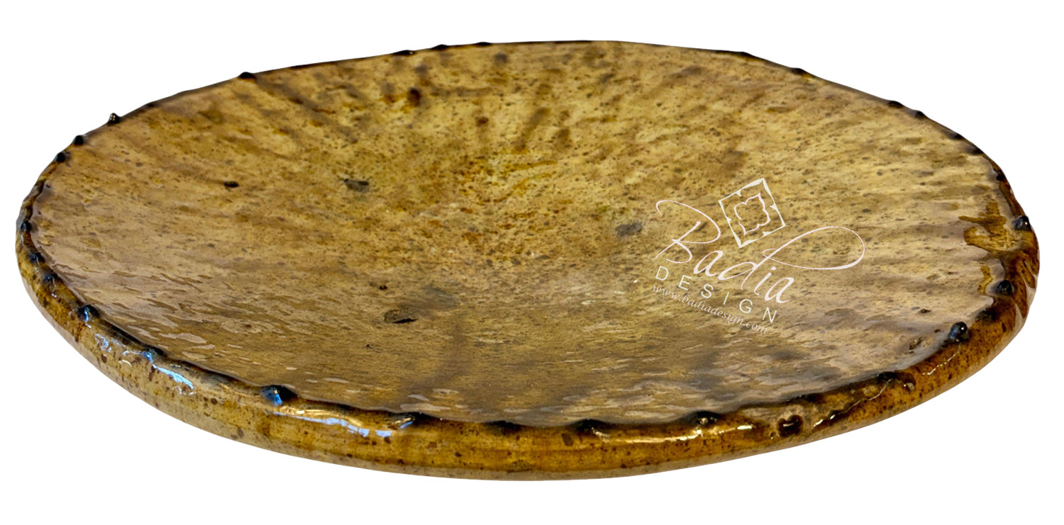 Large Yellow Moroccan Tamegroute Bowl
