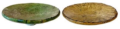Large Green and Yellow Moroccan Tamegroute Bowls