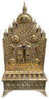 Large Hand Forged Engraved Brass Menorah