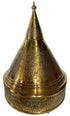 Moroccan Large Hand Carved Brass Tajine