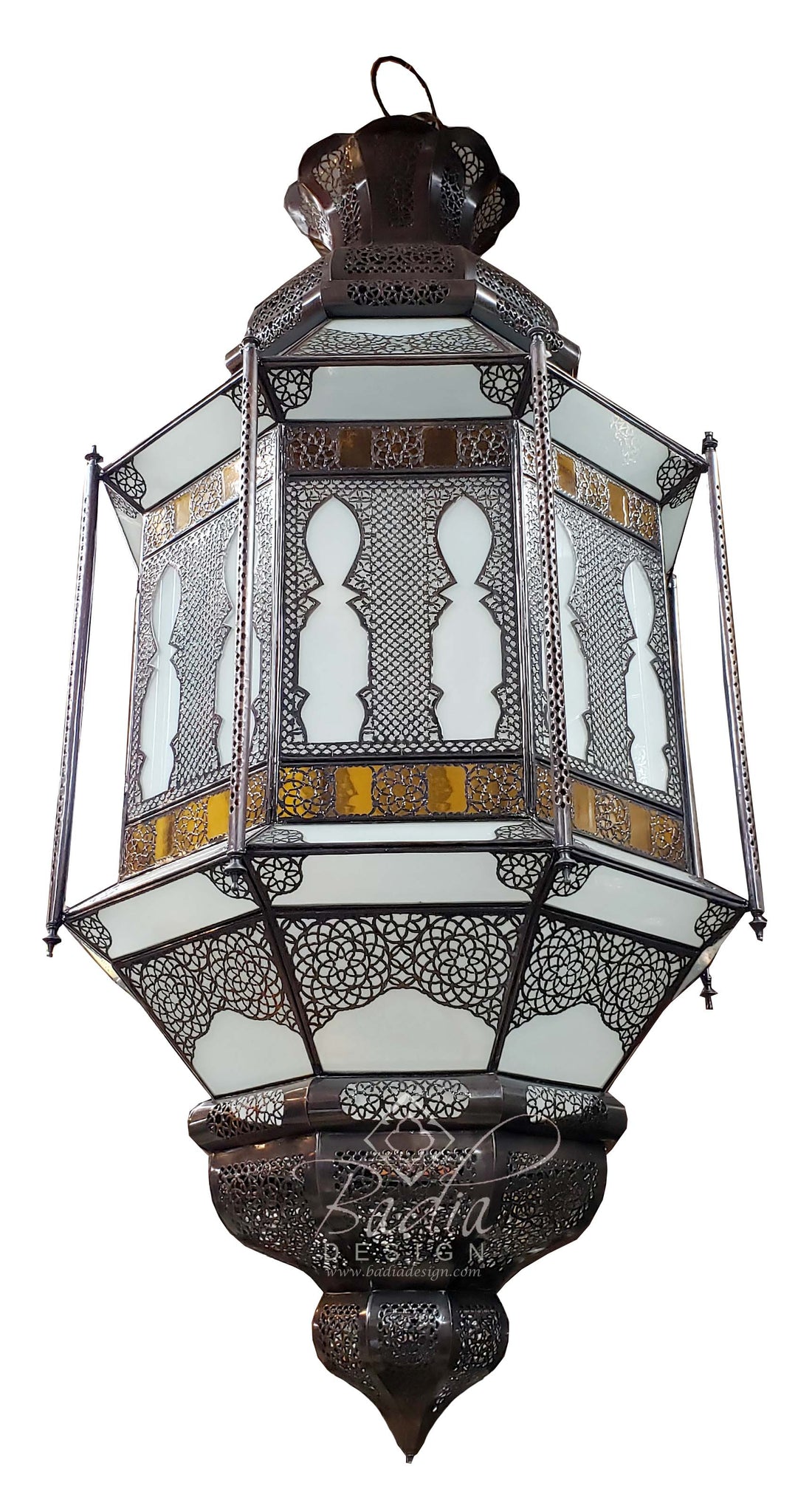 Large Multi-Color Glass Chandelier