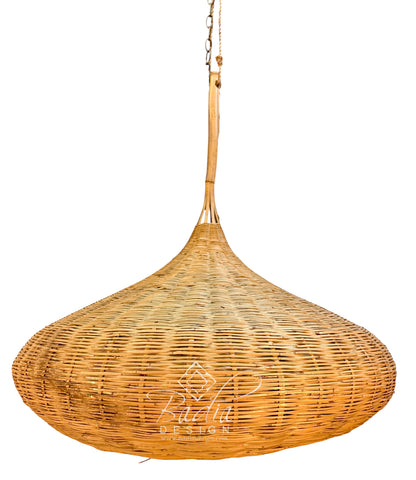 Large Moroccan Raffia Hanging Lantern