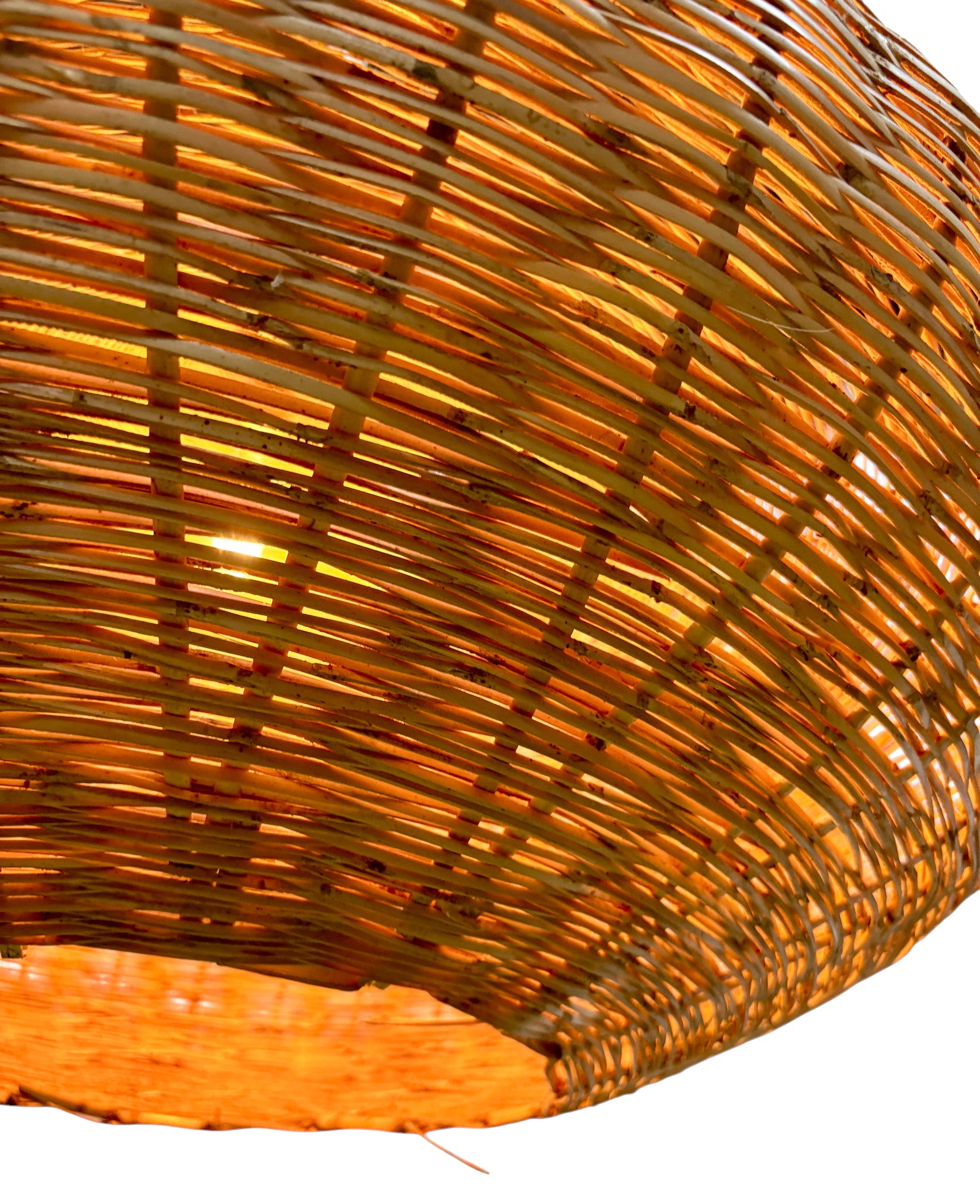 Large Raffia Hanging Lantern