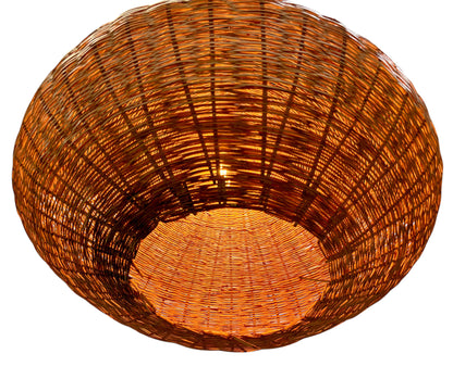 Large Raffia Hanging Lantern