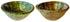 Green and Yellow Moroccan Tamegroute-Style Ceramic Bowls