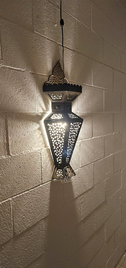 Large Vintage Rustic Iron Wall Sconce