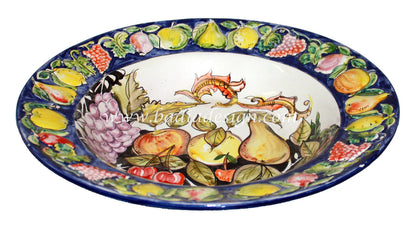 Large Hand Painted Ceramic Bowl
