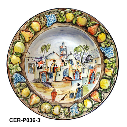 Large Hand Painted Ceramic Bowl