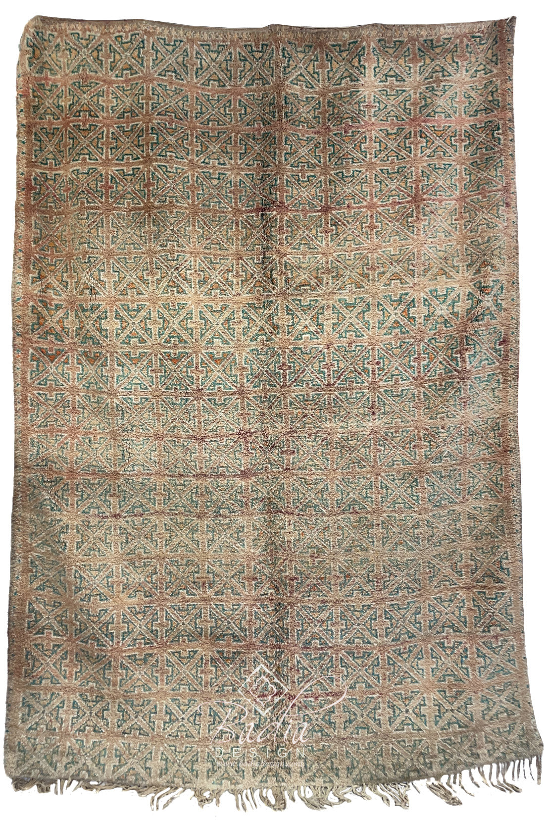 Vintage Multi-Color Moroccan Berber Rug