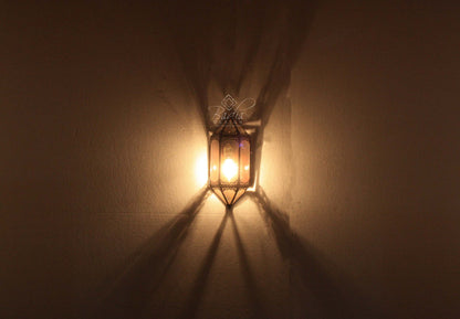 Multi-Color Glass Wall Sconce