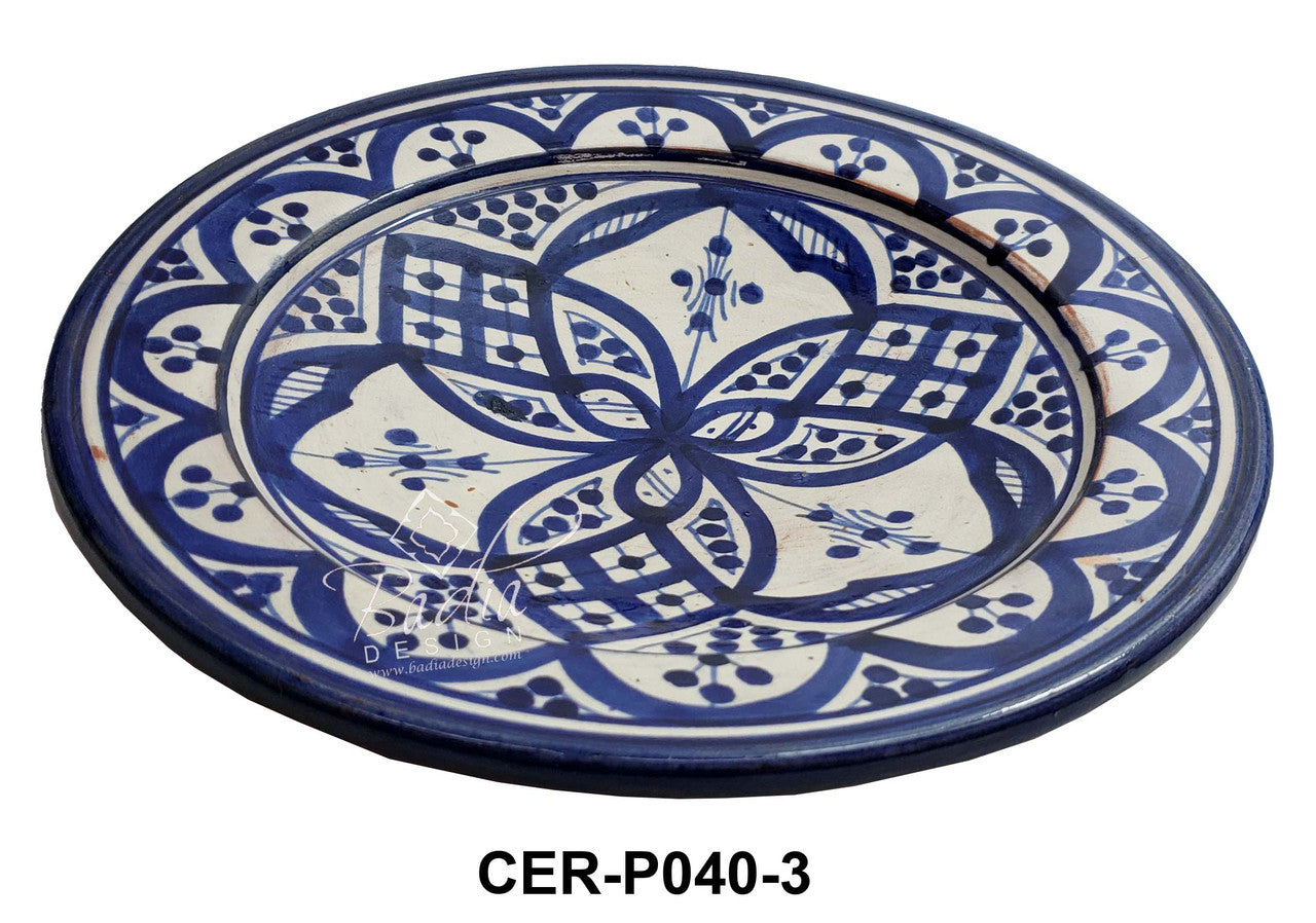 Medium Hand Painted Ceramic Plate