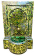 Medium Olive Green Moroccan Mosaic Tile Water Fountain