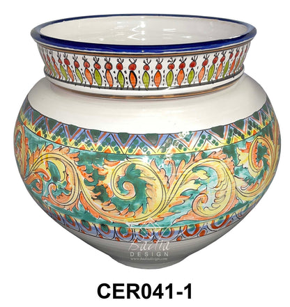 Modern Design Hand Painted Ceramic Planter