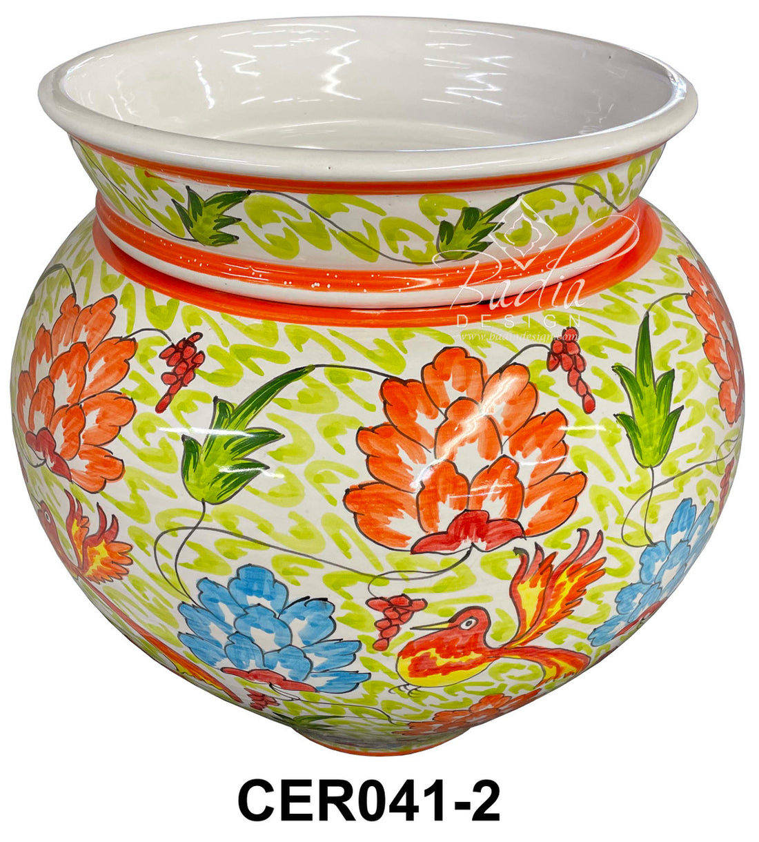 Modern Design Hand Painted Ceramic Planter
