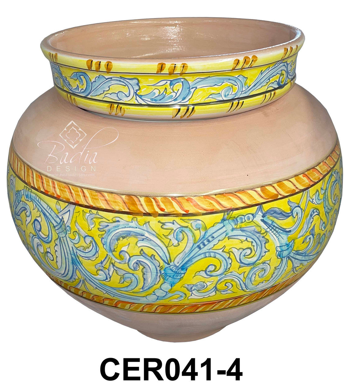Modern Design Hand Painted Ceramic Planter