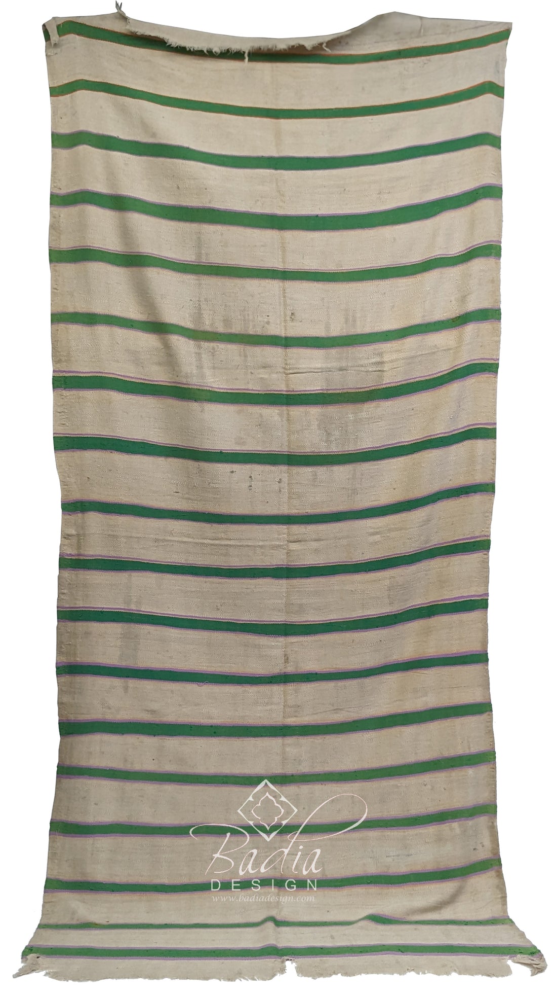 Moroccan Beige and Green Cactus Silk Rug
