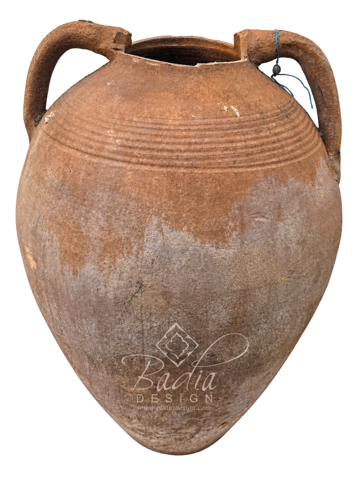 Moroccan Aged Terracotta Planter with Side Handles