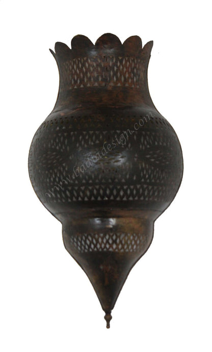 Moroccan Antique Brass Finish Wall Sconce