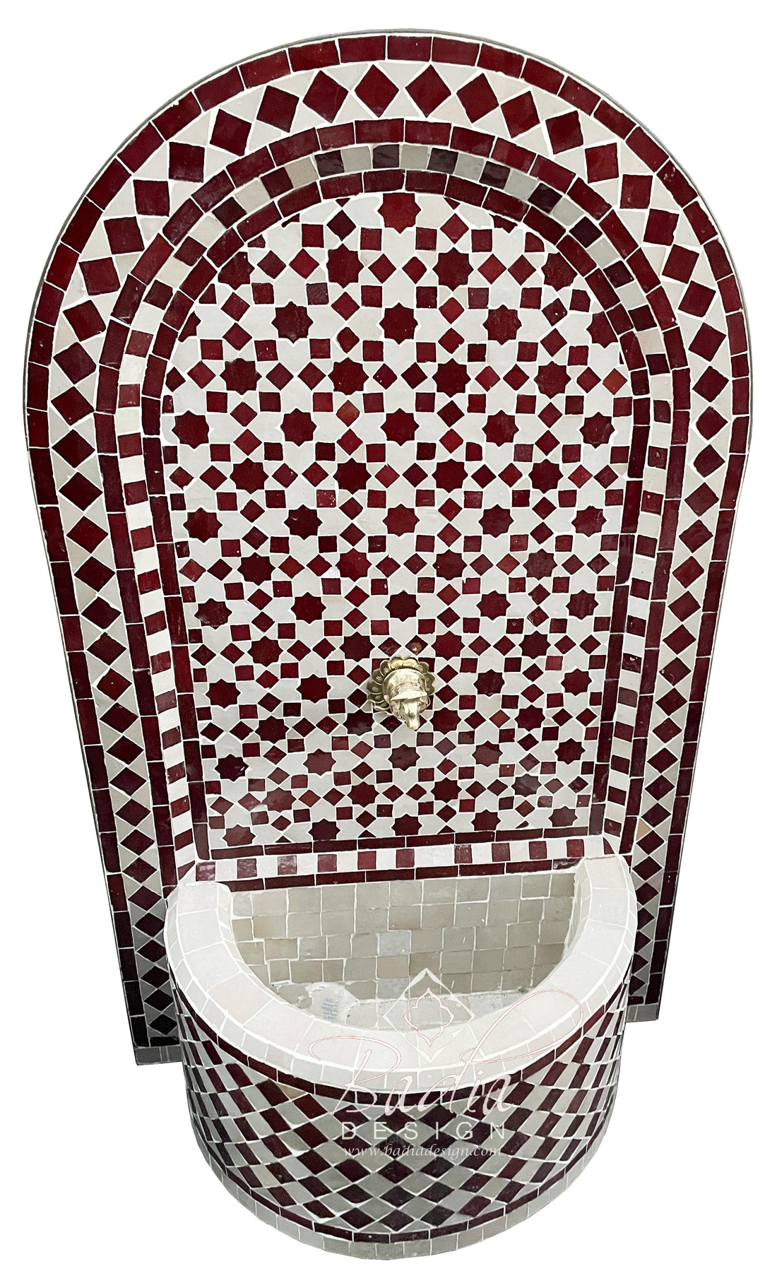 Moroccan Arch Top Multi-Color Tile Water Fountains
