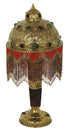 Moroccan Beaded Multi Color Brass Desktop Lamp