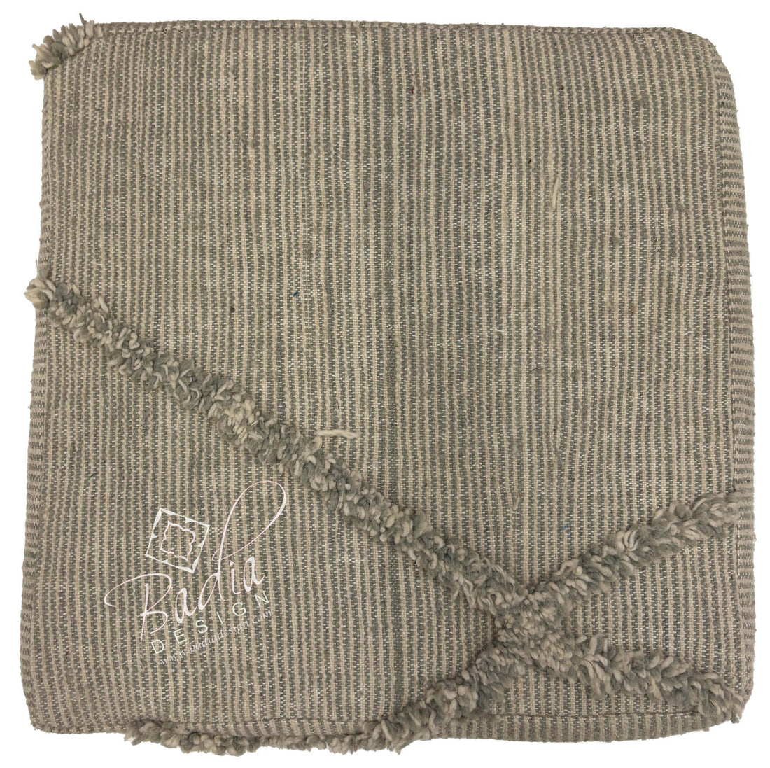 Beige Handwoven Kilim Cushion
