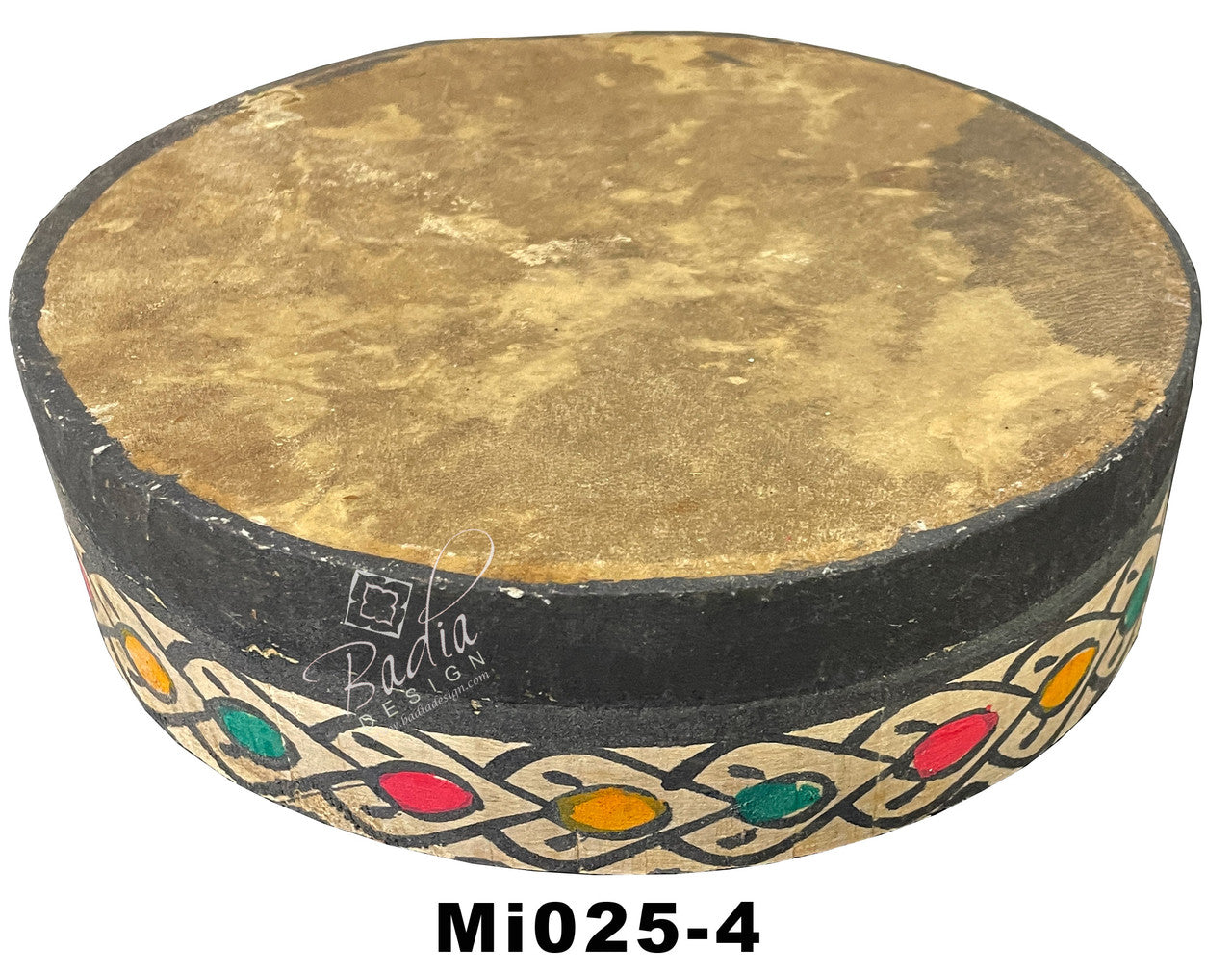 Moroccan Hand Painted Bendir Cedar Frame Drum