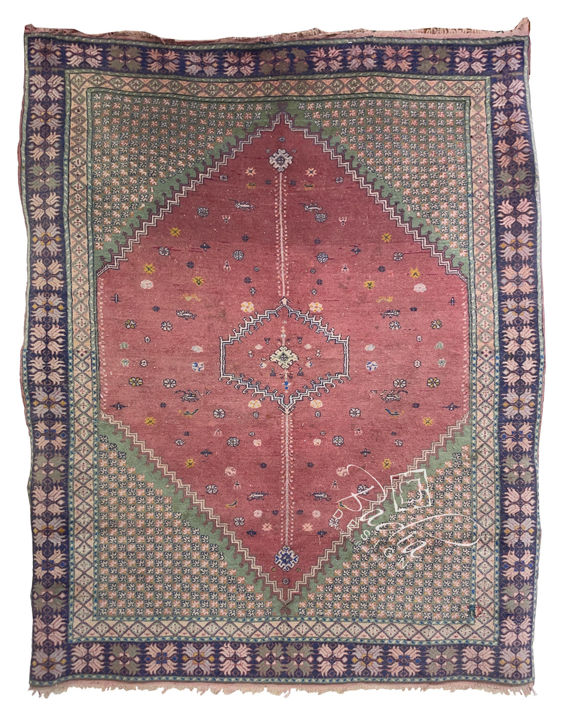 Multi-Color Handmade Moroccan Rug