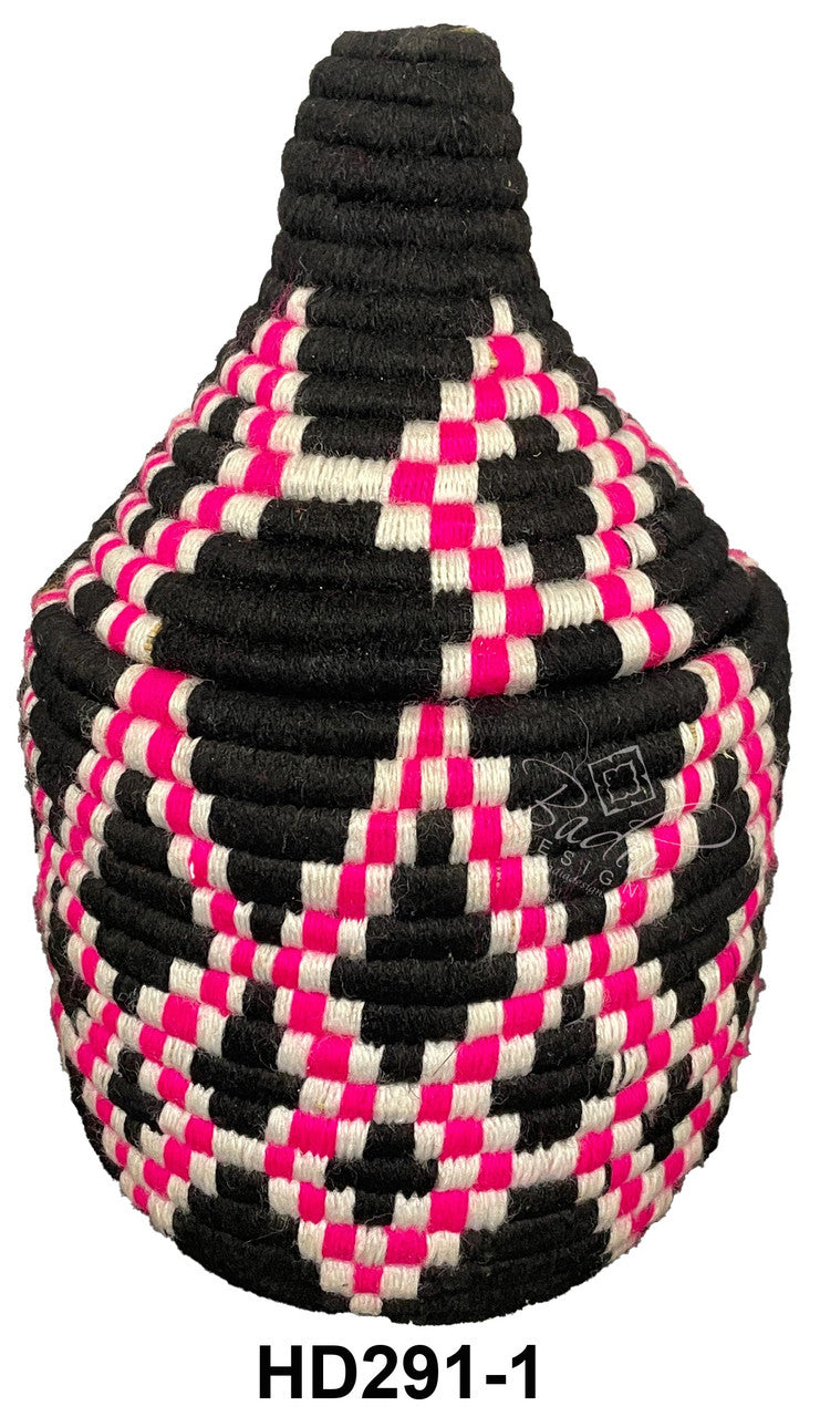 Authentic Handwoven Moroccan Berber Baskets in Bright Colors