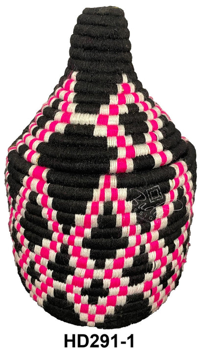 Authentic Handwoven Moroccan Berber Baskets in Bright Colors