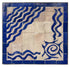 Blue and Beige Moroccan Square Tile Table Top