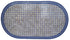 Blue Moroccan Oval Shaped Tile Table Top