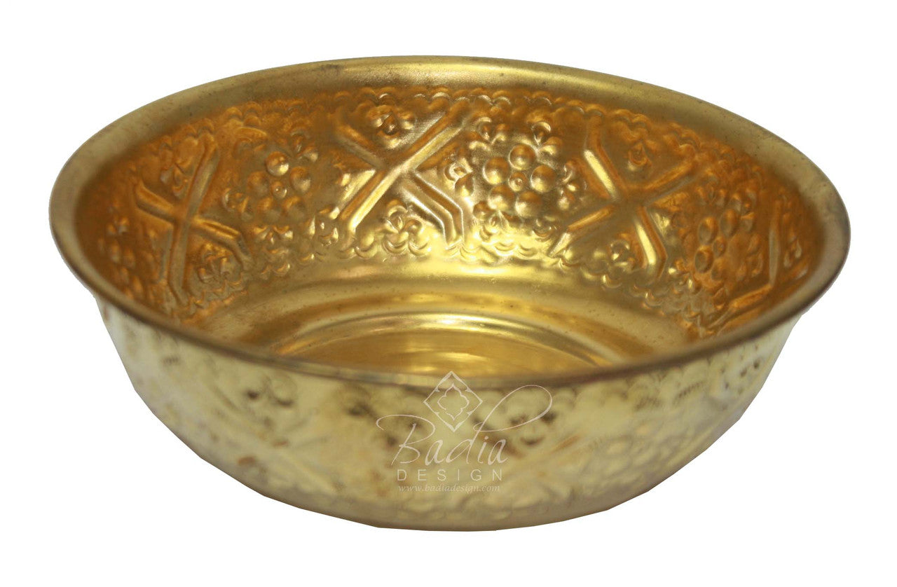 Moroccan Small Brass and Silver Bowls