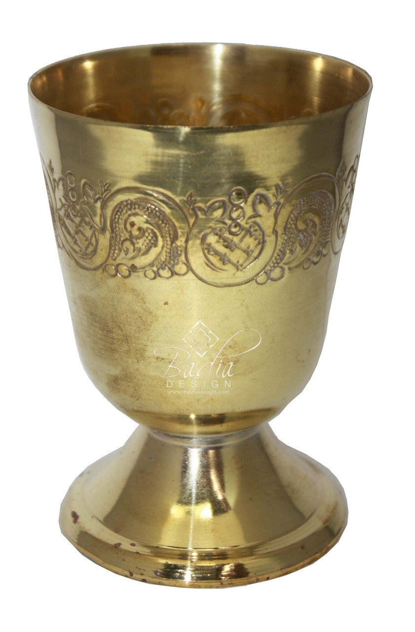 Moroccan Brass and Silver Metal Cups