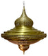 Moroccan Brass Chandelier with Pierced Dome Design