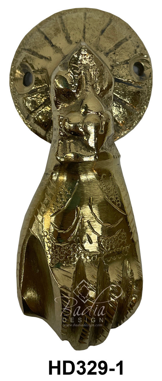 Moroccan Hand-Shaped Brass Door Knocker