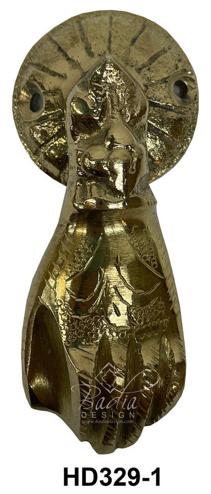 Moroccan Hand-Shaped Brass Door Knocker