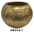 Moroccan Hand-Punched Brass Candle Holder